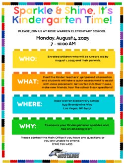 Sparkle & Shine it's Kindergarten Time!